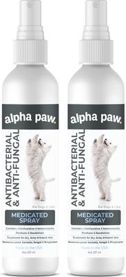 Antibacterial & Antifungal Medicated Dog & Cat Spray, 8-fl oz bottle, bundle of 2