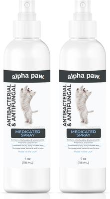 Antibacterial & Antifungal Medicated Dog & Cat Spray, 8-fl oz bottle, bundle of 2