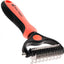 Dual Sided Undercoat Rake Dog & Cat Dematting Tool, Orange