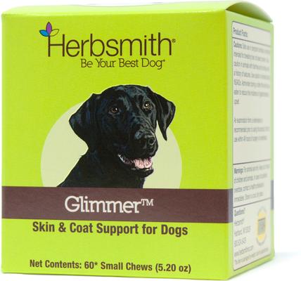 Glimmer Small Chew Skin & Coat Supplement for Dogs, 60 count