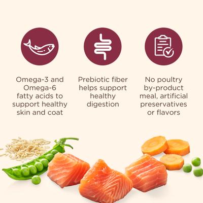 Whole Health Blend Real Salmon, Veggies & Brown Rice Recipe Gentle Digestion Dry Dog Food, 13-lb bag