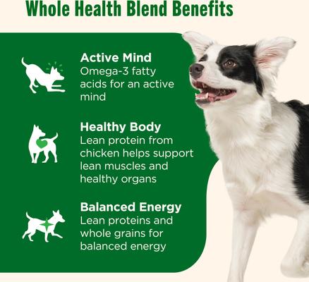 Whole Health Blend Chunks in Gravy Real Chicken & Veggies Dog Wet Food, 13-oz can, 12 count