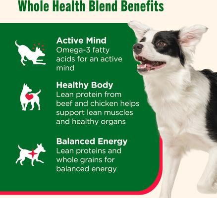 Comida húmeda para perros Whole Health Blend Chunks in Gravy, paquete variado, lata de 13 oz, 12 unidades