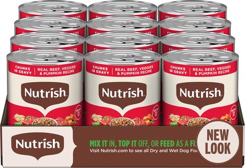 Whole Health Blend Chunks in Gravy Turkey, Brown Rice, Peas & Carrots Canned Dog Food, 13-oz can, case of 12
