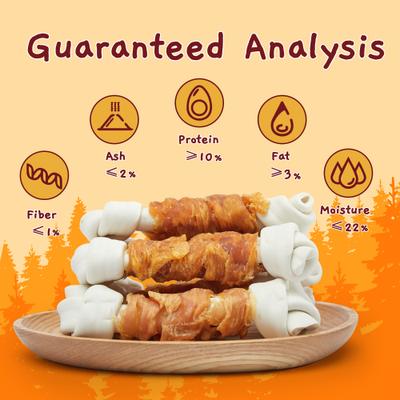 6.5-inch Real Chicken Wrapped Bones Rawhide-Free Dog Chews, 10.6-oz bag