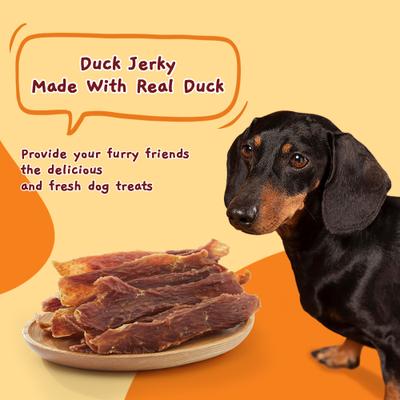 Slow Roasted Duck Jerky Dog Treats, 10.6-oz bag