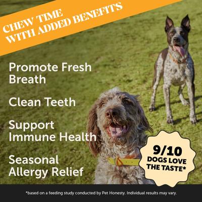 Allergy Support Pumpkin Flavored Dental Sticks for Dogs, 30 count