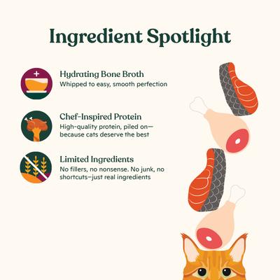 Duo Mousse Chicken & Salmon Recipe Grain-Free Lickable Cat Treat, 0.5-oz tube, 12 count