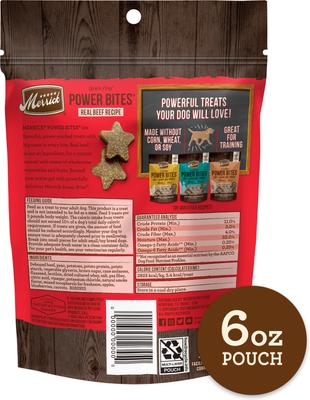 Power Bites Real Texas Beef Recipe Grain-Free Soft & Chewy Dog Treats, 6-oz bag