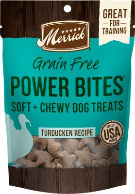 Power Bites Turducken Recipe Grain-Free Soft & Chewy Dog Treats, 6-oz bag