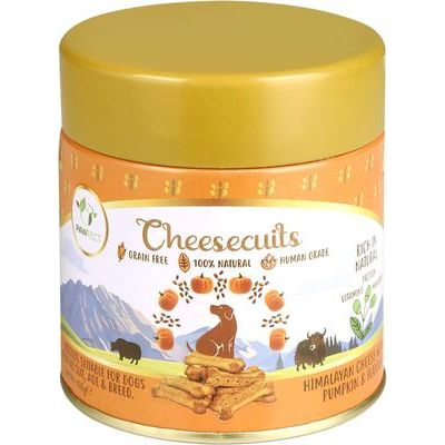 Galletas de queso sin cereales totalmente naturales con manzana, canela y huevos. Premios crujientes para el entrenamiento de perros, lata de 3.53 oz.