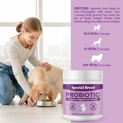 Probiotic Powder Digestive Supplement for Dogs, 8.2-fl oz bottle