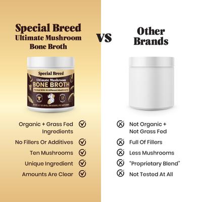 Bone Broth Beef & Mushroom Flavored Supplement for Dogs & Cats, 3.17-oz