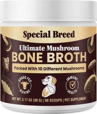 Bone Broth Beef & Mushroom Flavored Supplement for Dogs & Cats, 3.17-oz
