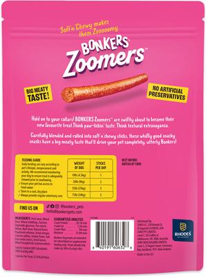 Zoomers Grain-Free Dry-Smoky Bacon Adult Crunchy Dog Treats, 22-oz tub