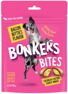 Dog Bites Bacon Bitties Flavored Crunchy Dog Treats, 5.3-oz bag, 1 count