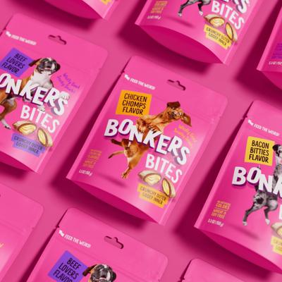 Dog Bites Chicken Chomps Flavored Crunchy Dog Treats, 5.3-oz bag, 1 count