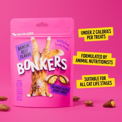 Cat Pillows Bangin Beef Flavored Crunchy Cat Treats, 6.3-oz bag, 1 count