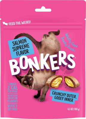 Golosinas crujientes para gatos Cat Pillows con sabor a salmón Supreme, bolsa de 6.3 oz, 1 unidad