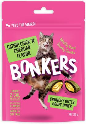 Cat Pillows Catnip, Chick 'N & Cheddar Flavored Crunchy Cat Treats, 3-oz bag, 1 count