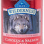 Bundle: Blue Buffalo Wilderness Variety Pack: Salmon Recipe Adult High-Protein Grain-Free Dry Food, 24-lb bag + Salmon & Chicken High-Protein Grain-Free Adult Canned Food, 12.5-oz, case of 12 + Trail Treats Grain-Free Salmon Biscuits Dog Treats, 24-oz bag