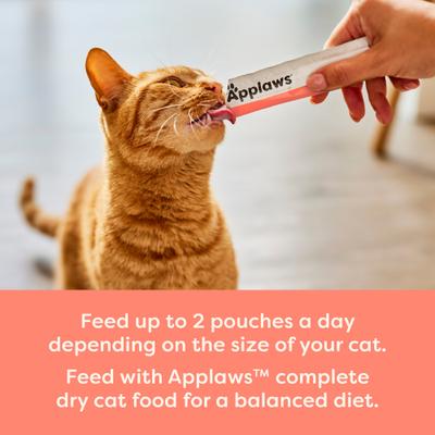 Golosinas para lamer de puré de salmón para gatos, tubo de 0.5 oz, 60 unidades