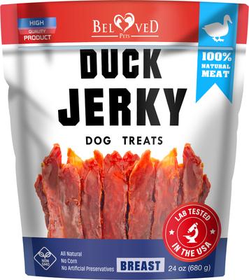 Duck Breast Human Grade Grain-Free Jerky Dog Treats, 1.5-lb bag