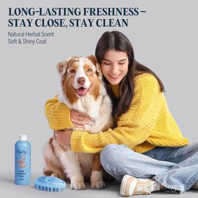 Good Scritches Only Anti-Itch Dog Shampoo with Brush Grooming Kit, 13.5-fl oz bottle