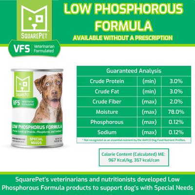 VFS Canine Low Phosphorus Formula Wet Dog Food, 13-oz can, case of 12