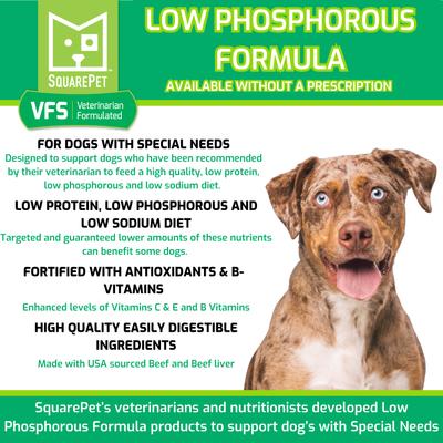 VFS Canine Low Phosphorus Formula Wet Dog Food, 13-oz can, case of 12