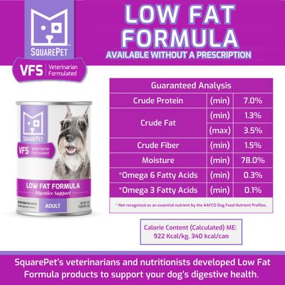VFS Canine Low Fat Formula Wet Dog Food, 13-oz can, case of 12