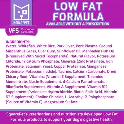 VFS Canine Low Fat Formula Wet Dog Food, 13-oz can, case of 12