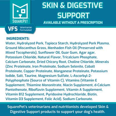 VFS Canine Hydrolyzed Skin & Digestive Support Wet Dog Food, 13-oz can, case of 12