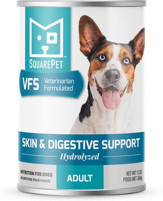 VFS Canine Hydrolyzed Skin & Digestive Support Wet Dog Food, 13-oz can, case of 12