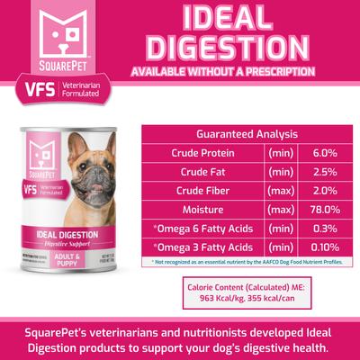 VFS Canine Ideal Digestion Formula Wet Dog Food, 13-oz can, case of 12