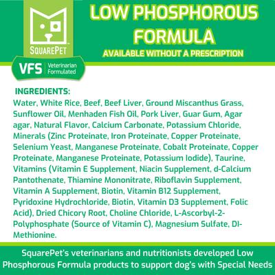 VFS Canine Low Phosphorus Formula Wet Dog Food, 13-oz can, case of 12