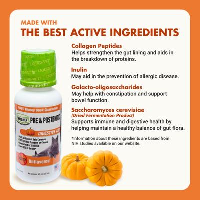 Feline Pre & PostBiotic Support Unflavored Cat Digestive Aid, 8-fl oz bottle