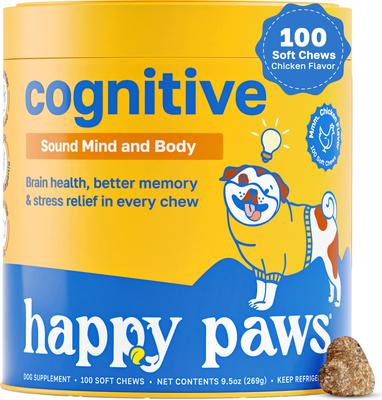 Cognitive Soft Chews Supplement for Dogs, 100 count