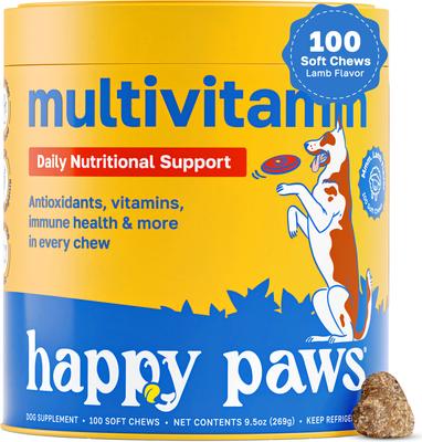 10 in 1 Multivitamin Soft Chews Supplement for Dogs, 100 count