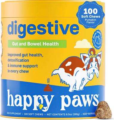 Digestive Health Soft Chews Supplement for Dogs, 100 count