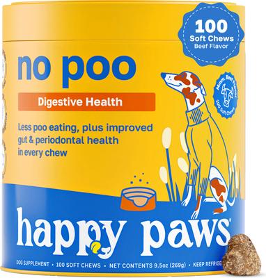 No Poo Soft Chews Supplement for Dogs, 100 count