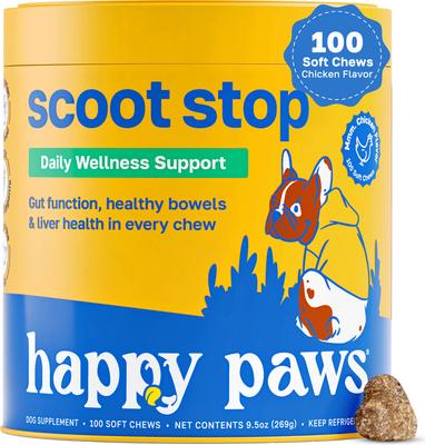 Stop Scoot Anal Gland Support Soft Chews Supplement for Dogs, 100 count