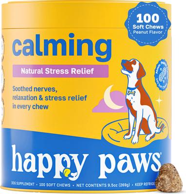 Calming Soft Chews Supplement for Dogs, 100 count