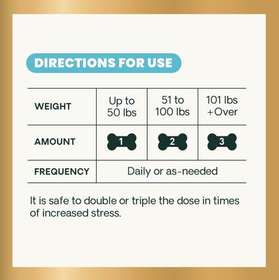 Composure Bacon Flavored Chews Calming Supplement for Dogs, 120 count