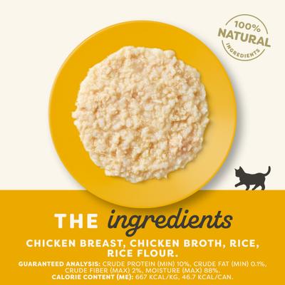 Bundle: Applaws Chicken Breast in Broth Wet Food, 2.47-oz can, case of 6 + Complete Chicken Recipe for Kittens Dry Cat Food, 4-lb bag, 1 count