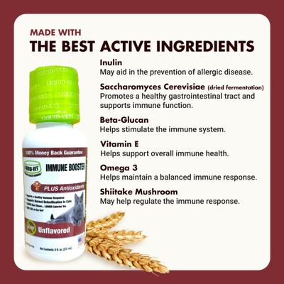 Feline Immune Booster Unflavored Liquid Supplement for Cats, 8-fl oz bottle