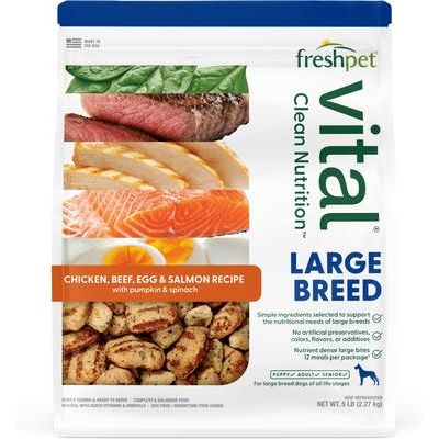 Alimento fresco para perros de razas grandes Vital Healthy & Natural, bolsa de 5 lb