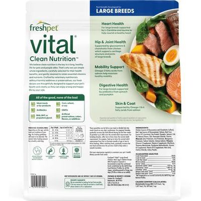 Alimento fresco para perros de razas grandes Vital Healthy & Natural, paquete de 10 lb