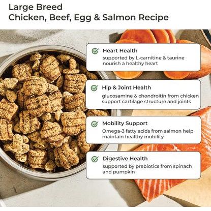 Alimento fresco para perros de razas grandes Vital Healthy & Natural, bolsa de 5 lb