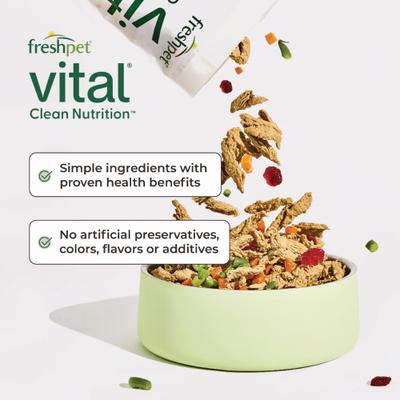 Alimento fresco para perros Vital Beef & Lamb sin cereales, paquete de 11 lb